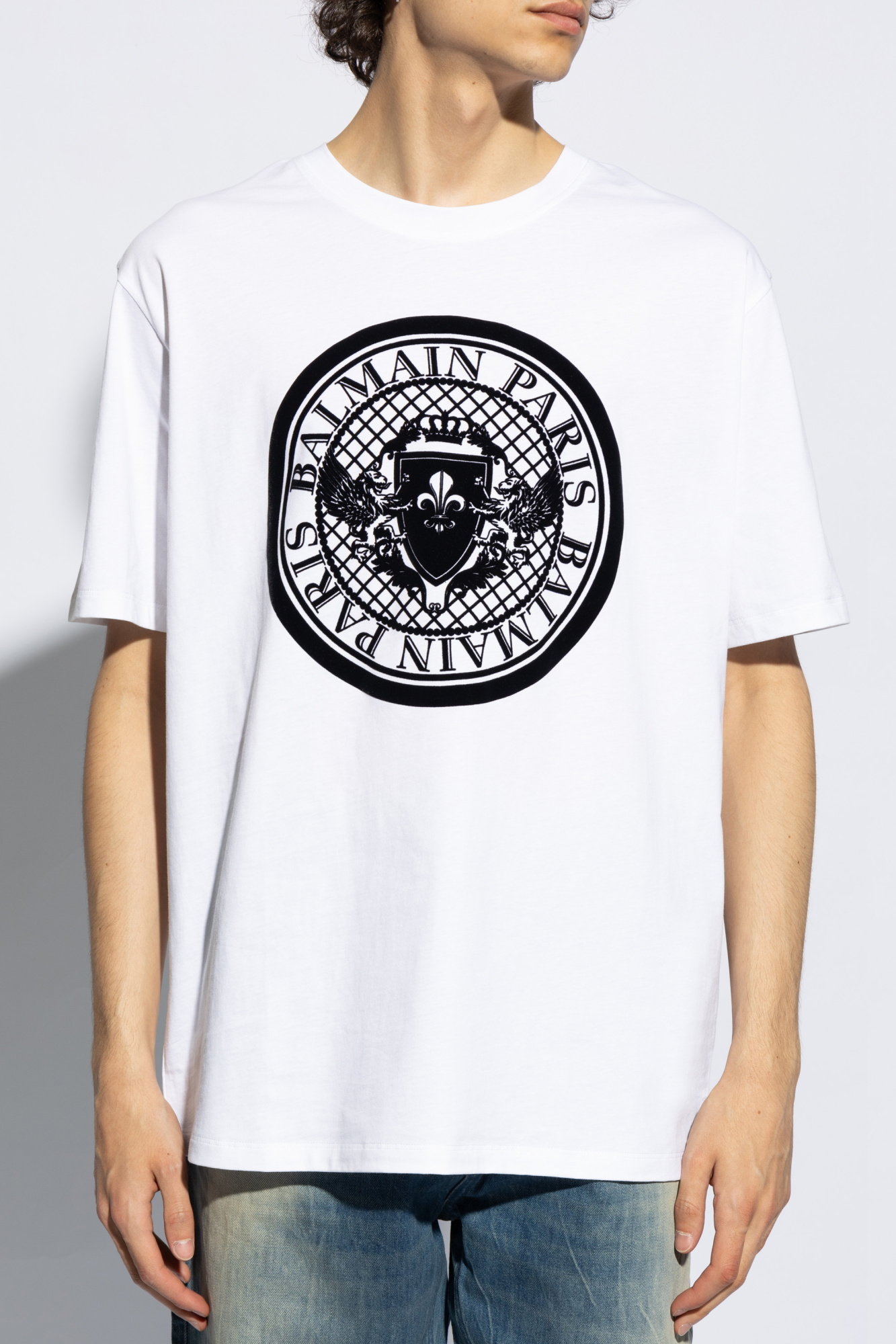 Balmain T-shirt with logo | Men's Clothing | Vitkac